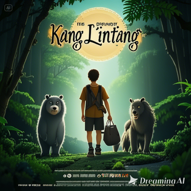 _Create a Disney-style movie poster with the title 'Kang Lintang' prominently displayed at the top i...